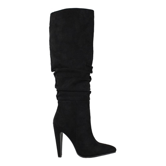Yoki Calista Shoes - YOKI-CALYSTA-10 Knee High Boots Black Size 10